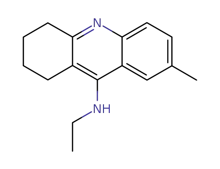 Molecular Structure of 34811-13-7 (N-ethyl-7-methyl-1,2,3,4-tetrahydroacridin-9-amine)
