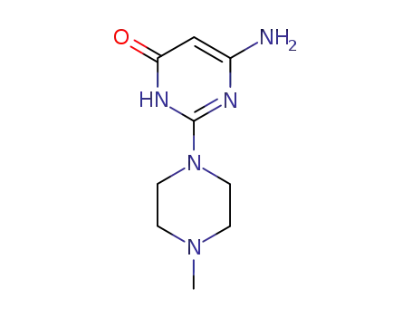 Molecular Structure of 33080-87-4 (6-Amino-2-(4-methylpiperazin-1-yl)pyrimidin-4(3H)-one)