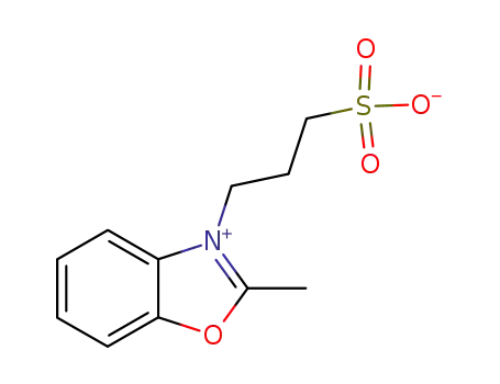 Molecular Structure of 54443-97-9 (3-(2-METHYL-1,3-BENZOXAZOL-3-IUM-3-YL)-1-PROPANESULFONATE)