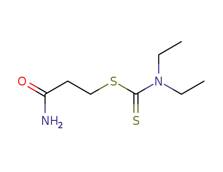Molecular Structure of 5337-30-4 (3-amino-3-oxopropyl diethylcarbamodithioate)