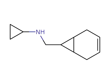Molecular Structure of 79531-06-9 (Bicyclo[4.1.0]hept-3-en-7-ylmethyl-cyclopropyl-amine)