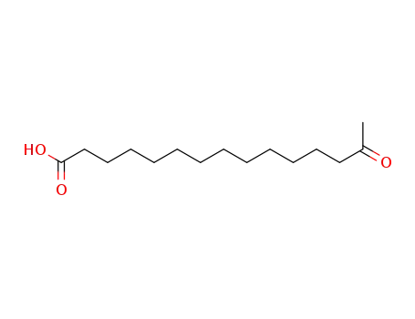 Molecular Structure of 39115-08-7 (Pentadecanoic acid, 14-oxo-)