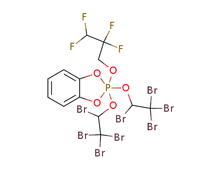 Molecular Structure of 129416-45-1 (2,2-bis(2,3,3,3-tetrabromoethoxy)-2-(2,2,3,3-tetrafluoropropoxy)-1,3,2λ<sup>5</sup>-benzodioxaphosphole)