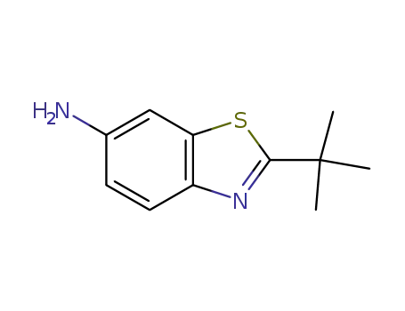 Molecular Structure of 58460-11-0 (6-Benzothiazolamine,2-(1,1-dimethylethyl)-(9CI))