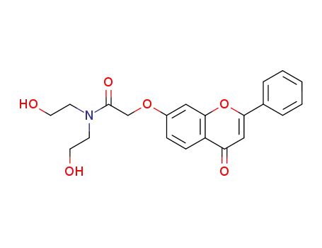 Acetamide, N,N-bis(2-hydroxyethyl)-2-((4-oxo-2-phenyl-4H-1-benzopyran-7-yl)oxy)-