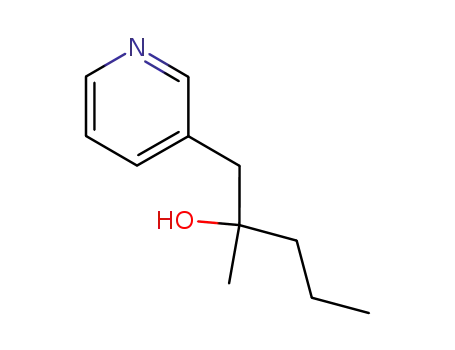 Molecular Structure of 6311-95-1 (2-methyl-1-(pyridin-3-yl)pentan-2-ol)