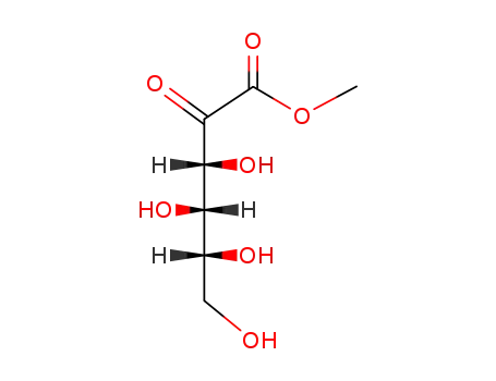 Molecular Structure of 67776-07-2 (2-Keto-D-gulonic Acid Methyl Ester)