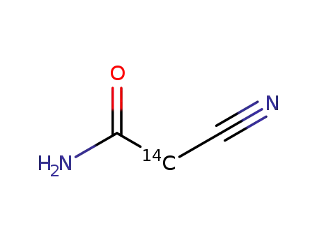 Molecular Structure of 67120-90-5 (2-CYANOACETAMIDE, [2-14C])