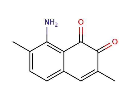 Molecular Structure of 61903-52-4 (1,2-Naphthalenedione, 8-amino-3,7-dimethyl- (9CI))