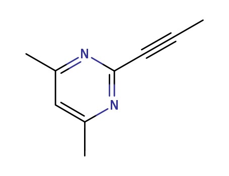 Pyrimidine, 4,6-dimethyl-2-(1-propynyl)-