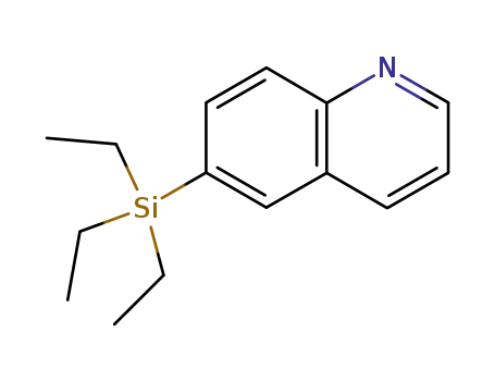 Molecular Structure of 67532-99-4 (Quinoline, 6-(triethylsilyl)- (9CI))