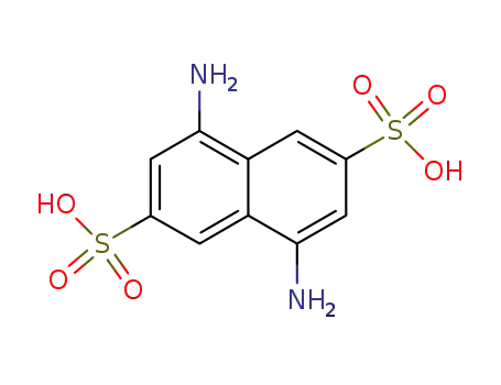 Molecular Structure of 6362-06-7 (4,8-diamino-2,6-naphthalenedisulfonic acid)