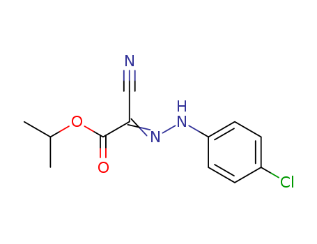 Glyoxylic acid, cyano-, isopropyl ester, 2-(p-chlorophenyl)hydrazone