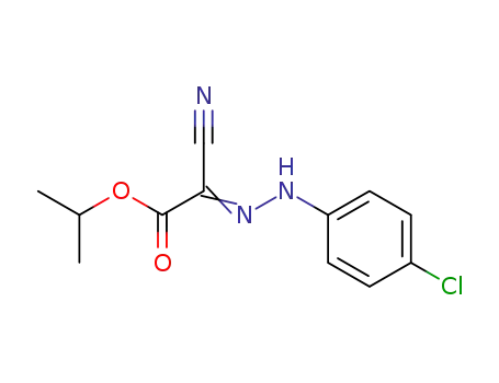 Molecular Structure of 59062-04-3 (1-methylethyl (2Z)-[(4-chlorophenyl)hydrazono](cyano)ethanoate)