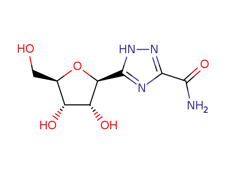 Molecular Structure of 62404-64-2 (3-ribofuranosyl-1,2,4-triazole-5-carboxamide)