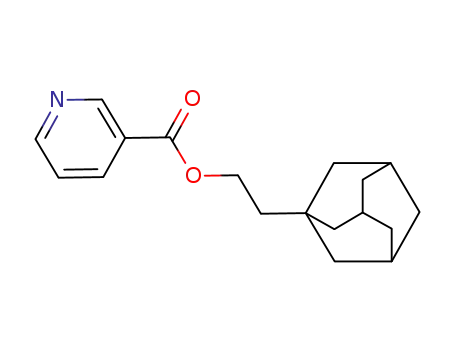 Molecular Structure of 64140-39-2 (2-(tricyclo[3.3.1.1~3,7~]dec-1-yl)ethyl pyridine-3-carboxylate)