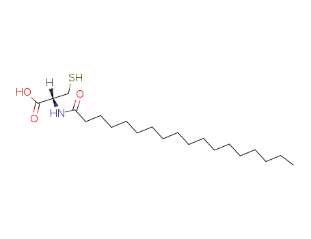 Molecular Structure of 67603-50-3 (N-Stearoyl-L-cysteine)