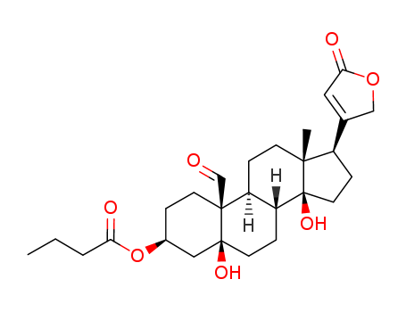 Card-20(22)-enolide,5,14-dihydroxy-19-oxo-3-(1-oxobutoxy)-, (3b,5b)- (9CI)