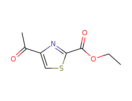 Molecular Structure of 68158-15-6 (4-Acetyl-thiazole-2-carboxylic acid ethyl ester)