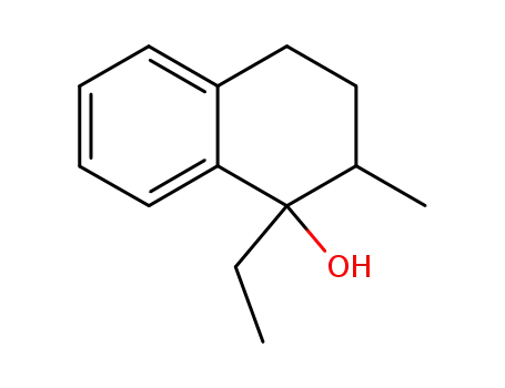 Molecular Structure of 5448-23-7 (1-ethyl-2-methyl-1,2,3,4-tetrahydronaphthalen-1-ol)