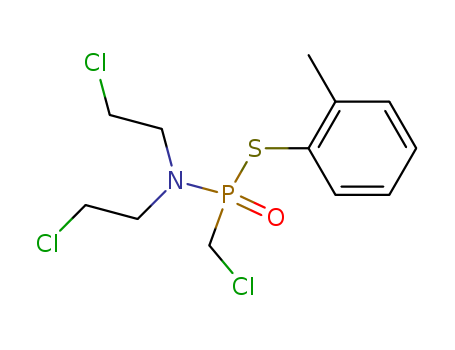2-chloro-N-(2-chloroethyl)-N-[chloromethyl-(2-methylphenyl)sulfanyl-phosphoryl]ethanamine cas  6650-88-0