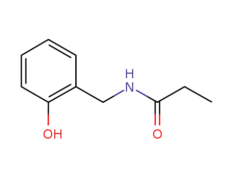 Molecular Structure of 606925-36-4 (Propanamide,  N-[(2-hydroxyphenyl)methyl]-)