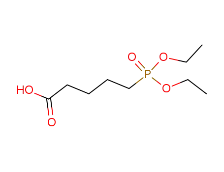 Molecular Structure of 55881-52-2 (DIETHYLPHOSPHONOPENTANOIC ACID)