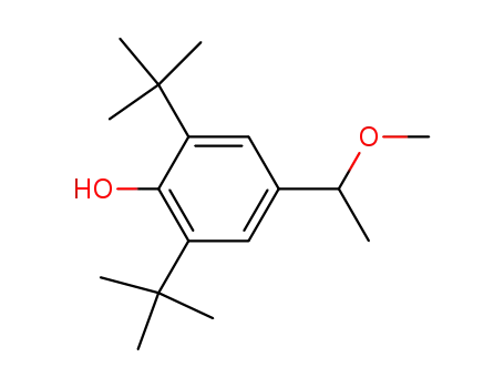 Molecular Structure of 5456-18-8 (4-(1-methoxyethyl)-2,6-ditert-butyl-phenol)