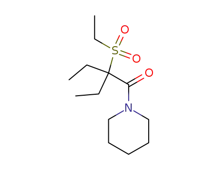 Molecular Structure of 67465-28-5 (1-(Ethylsulfonyl)-1-ethylpropylpiperidino ketone)