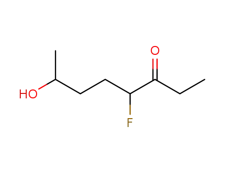 3-Octanone,  4-fluoro-7-hydroxy-