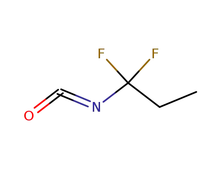 Molecular Structure of 55669-94-8 (1,1-Difluoropropyl isocyanate)