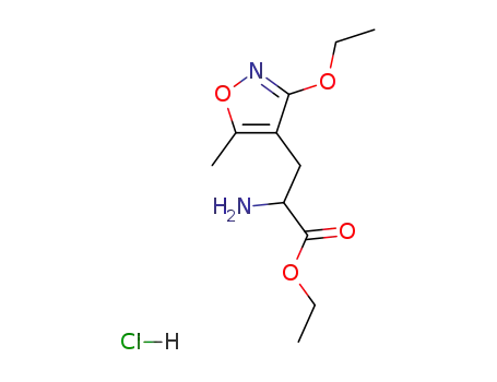 (RS)-ethyl 2-amino-3-(3-ethoxy-5-methylisoxazol-4-yl)propionate hydrochloride