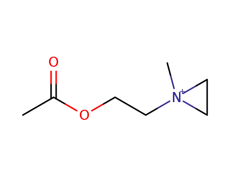 Molecular Structure of 58921-08-7 (1-[2-(acetyloxy)ethyl]-1-methylaziridinium)