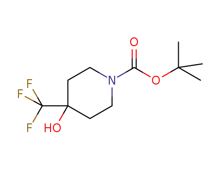 Molecular Structure of 550371-74-9 (tert-butyl 4-hydroxy-4-(trifluoroMethyl)piperidine-1-carboxylate)