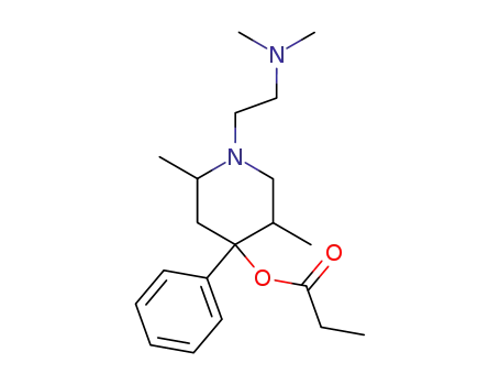 2,5-ジメチル-1-(2-ジメチルアミノエチル)-4-フェニル-4-プロピオニルオキシピペリジン
