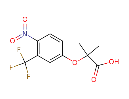 2-Methyl-2-(4-nitro-3-(trifluoromethyl)phenoxy)propanoic Acid