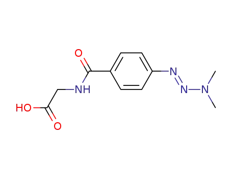 Glycine, N-(4-(3,3-dimethyl-1-triazenyl)benzoyl)-