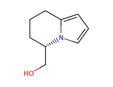 Molecular Structure of 574705-55-8 (5-Indolizinemethanol,5,6,7,8-tetrahydro-,(5S)-(9CI))