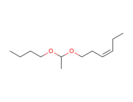 Molecular Structure of 136496-17-8 (acetaldehyde butyl cis-3-hexenyl acetal)