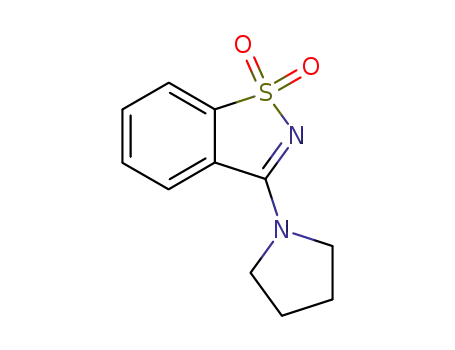 3-(pyrrolidin-1-yl)-1,2-benzothiazole 1,1-dioxide