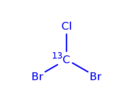 Molecular Structure of 93951-99-6 (DibroMochloroMethane-13C)
