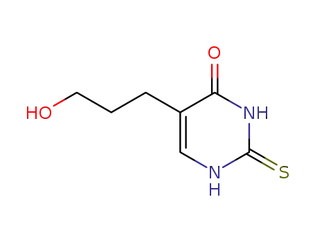 Molecular Structure of 53438-93-0 (2,3-Dihydro-5-(3-hydroxypropyl)-2-thioxo-4(1H)-PyriMidinone)