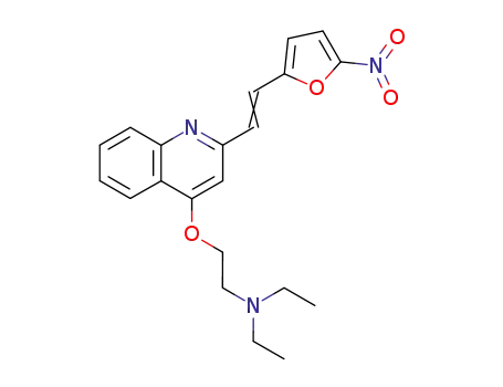 2-(2-(5-Nitro-2-furyl)vinyl)-4-(beta-(N,N-diethylamino)ethoxy)quinoline