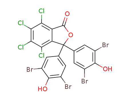4,5,6,7-tetrachloro-3,3-bis(3,5-dibromo-4-hydroxy-phenyl)isobenzofuran-1-one cas  6310-71-0