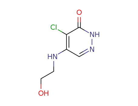 Molecular Structure of 939-00-4 (4-chloro-5-[(2-hydroxyethyl)amino]-3(2H)-pyridazinone)