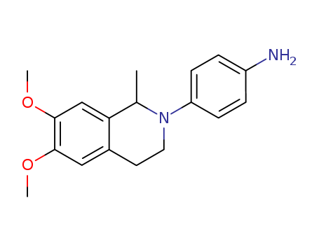 4-[(1S)-6,7-dimethoxy-1-methyl-3,4-dihydro-1H-isoquinolin-2-yl]aniline