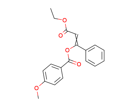 Benzoic acid,4-methoxy-, 3-ethoxy-3-oxo-1-phenyl-1-propen-1-yl ester cas  5467-88-9