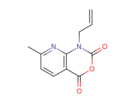 Molecular Structure of 97484-82-7 (1-allyl-7-methyl-1H-pyrido[2,3-d][1,3]oxazine-2,4-dione)