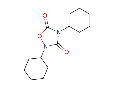 1,2,4-Oxadiazolidine-3,5-dione, 2,4-dicyclohexyl-