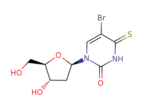 Molecular Structure of 676556-11-9 (5-BROMO-2'-DEOXY-4-THIOURIDINE)